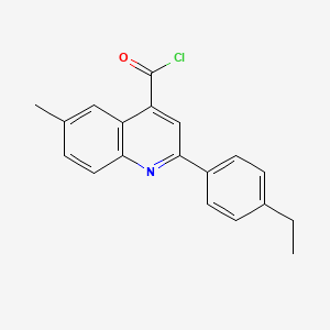 2-(4-Ethylphenyl)-6-methylquinoline-4-carbonyl chloride