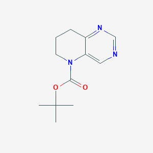 molecular formula C12H17N3O2 B1439944 tert-butyl 7,8-dihydropyrido[3,2-d]pyrimidine-5(6H)-carboxylate CAS No. 1174007-44-3