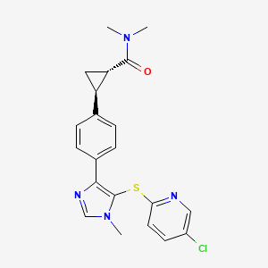 molecular formula C21H21ClN4OS B1439945 MK-3168 (12C) CAS No. 1242441-26-4