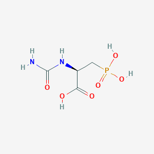 molecular formula C4H9N2O6P B14399453 N-Carbamoyl-3-phosphono-L-alanine CAS No. 87862-96-2