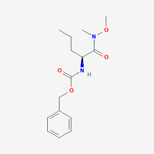 (S)-Benzyl (1-(methoxy(methyl)amino)-1-oxopentan-2-YL)carbamate