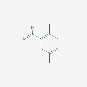 molecular formula C9H14O B14399539 4-Methyl-2-(propan-2-ylidene)pent-4-enal CAS No. 89502-57-8