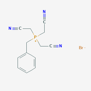molecular formula C13H13BrN3P B14399555 Benzyl[tris(cyanomethyl)]phosphanium bromide CAS No. 89630-55-7