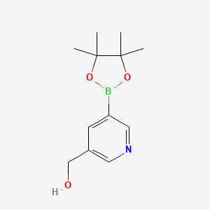 molecular formula C12H18BNO3 B1439956 (5-(4,4,5,5-Tetramethyl-1,3,2-dioxaborolan-2-yl)pyridin-3-yl)methanol CAS No. 877149-81-0