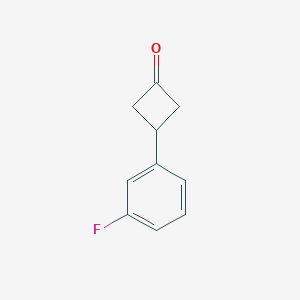 molecular formula C10H9FO B1439957 3-(3-Fluorophenyl)cyclobutanone CAS No. 1080636-45-8