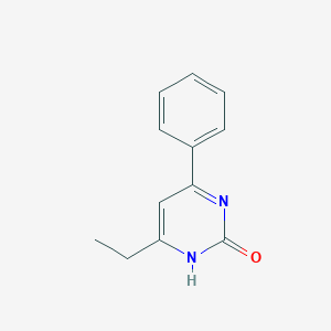 molecular formula C12H12N2O B14399575 6-Ethyl-4-phenylpyrimidin-2(1H)-one CAS No. 89967-19-1