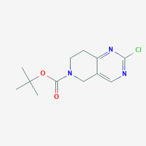molecular formula C12H16ClN3O2 B1439963 tert-Butyl 2-chloro-7,8-dihydropyrido[4,3-d]pyrimidine-6(5H)-carboxylate CAS No. 1092352-55-0