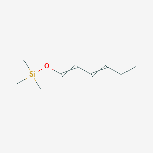 molecular formula C11H22OSi B14399737 Trimethyl[(6-methylhepta-2,4-dien-2-yl)oxy]silane CAS No. 88691-70-7