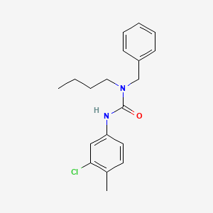 molecular formula C19H23ClN2O B14399781 N-Benzyl-N-butyl-N'-(3-chloro-4-methylphenyl)urea CAS No. 88452-32-8