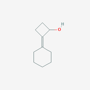 molecular formula C10H16O B14399789 2-Cyclohexylidenecyclobutan-1-ol CAS No. 88672-85-9