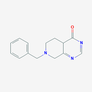 molecular formula C14H15N3O B1439981 7-benzyl-5,6,7,8-tetrahydropyrido[3,4-d]pyrimidin-4(4aH)-one CAS No. 1053656-41-9