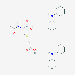 molecular formula C32H59N3O5S B1439983 N-Acetyl-S-(2-carboxyethyl)-L-cysteine Bis(dicyclohexylamine) Salt CAS No. 201666-27-5