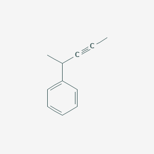 molecular formula C11H12 B14399832 Benzene, (1-methyl-2-butynyl)- CAS No. 87712-69-4
