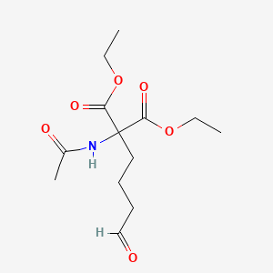 molecular formula C13H21NO6 B14399846 Diethyl acetamido(4-oxobutyl)propanedioate CAS No. 88238-58-8