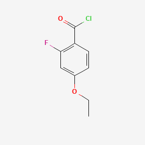 molecular formula C9H8ClFO2 B1439988 4-Ethoxy-2-fluorobenzoyl chloride CAS No. 1034248-85-5