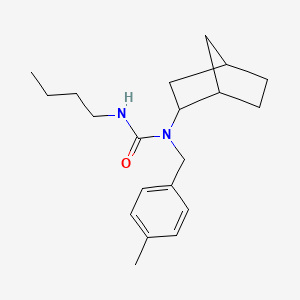 molecular formula C20H30N2O B14399887 N-Bicyclo[2.2.1]heptan-2-yl-N'-butyl-N-[(4-methylphenyl)methyl]urea CAS No. 89472-90-2