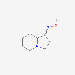 molecular formula C8H14N2O B1439989 (1E)-hexahydroindolizin-1(5H)-one oxime CAS No. 17390-06-6