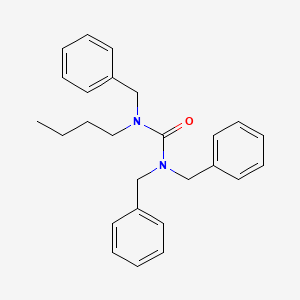 molecular formula C26H30N2O B14399890 N,N,N'-Tribenzyl-N'-butylurea CAS No. 88450-85-5