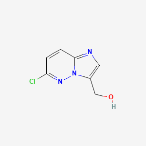 molecular formula C7H6ClN3O B1439991 (6-氯咪唑并[1,2-B]哒嗪-3-基)甲醇 CAS No. 675580-49-1