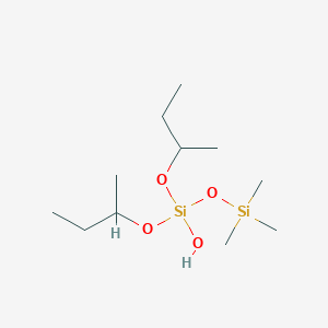 molecular formula C11H28O4Si2 B14399941 Dibutan-2-yl trimethylsilyl hydrogen orthosilicate CAS No. 88221-37-8