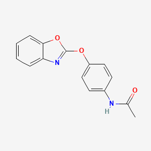 molecular formula C15H12N2O3 B1439996 N-[4-(1,3-benzoxazol-2-yloxy)phenyl]acetamide CAS No. 1223360-78-8