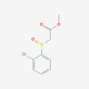 molecular formula C9H9BrO3S B14399981 Methyl (2-bromobenzene-1-sulfinyl)acetate CAS No. 87852-68-4