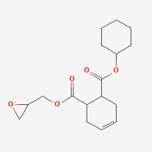 molecular formula C17H24O5 B14400059 Cyclohexyl (oxiran-2-yl)methyl cyclohex-4-ene-1,2-dicarboxylate CAS No. 89393-78-2