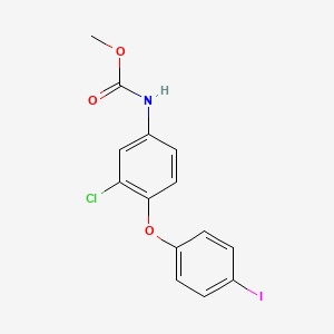 molecular formula C14H11ClINO3 B14400078 Methyl [3-chloro-4-(4-iodophenoxy)phenyl]carbamate CAS No. 87294-13-1