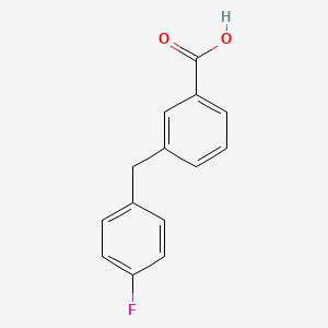 molecular formula C14H11FO2 B1440009 3-(4-Fluoro-benzyl)-benzoic acid CAS No. 886569-97-7