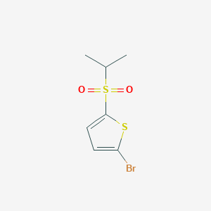 molecular formula C7H9BrO2S2 B1440010 2-Bromo-5-(isopropylsulfonyl)thiophene CAS No. 1020743-47-8