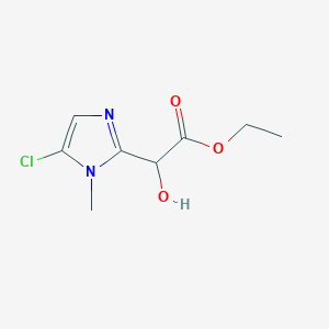 molecular formula C8H11ClN2O3 B1440012 ethyl 2-(5-chloro-1-methyl-1H-imidazol-2-yl)-2-hydroxyacetate CAS No. 1221724-99-7