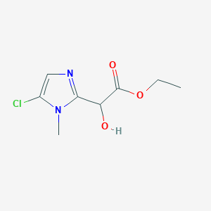 ethyl 2-(5-chloro-1-methyl-1H-imidazol-2-yl)-2-hydroxyacetate