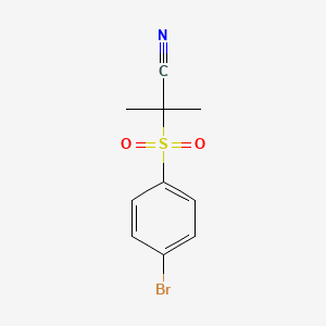 2-(4-Bromobenzenesulfonyl)-2-methylpropanenitrile