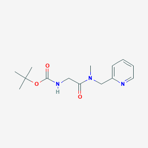 molecular formula C14H21N3O3 B1440018 tert-Butyl (2-(methyl(pyridin-2-ylmethyl)amino)-2-oxoethyl)carbamate CAS No. 1258649-76-1