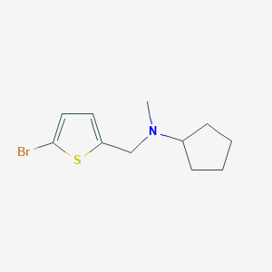 molecular formula C11H16BrNS B1440025 N-[(5-bromothiophen-2-yl)methyl]-N-methylcyclopentanamine CAS No. 1249187-11-8