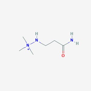 molecular formula C6H16N3O+ B14400314 Hydrazinium, 2-(3-amino-3-oxopropyl)-1,1,1-trimethyl- CAS No. 88419-24-3