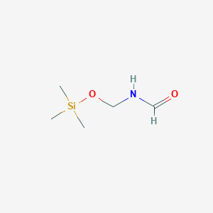 molecular formula C5H13NO2Si B14400322 N-{[(Trimethylsilyl)oxy]methyl}formamide CAS No. 88237-54-1