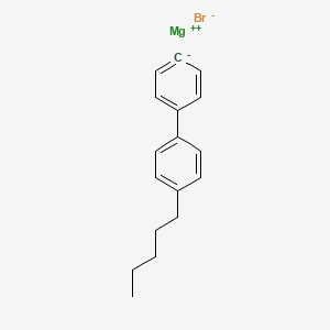 molecular formula C17H19BrMg B14400413 Magnesium bromide 4'-pentyl-1,1'-biphenyl (1/1/1) CAS No. 87941-99-9