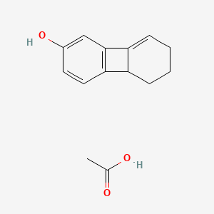 molecular formula C14H16O3 B14400464 Acetic acid;4b,5,6,7-tetrahydrobiphenylen-2-ol CAS No. 89638-80-2