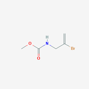 molecular formula C5H8BrNO2 B14400492 methyl N-(2-bromoprop-2-enyl)carbamate CAS No. 86766-66-7