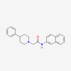 molecular formula C23H24N2O B14400519 N-(Naphthalen-2-yl)-2-(4-phenylpiperidin-1-yl)acetamide CAS No. 89474-15-7