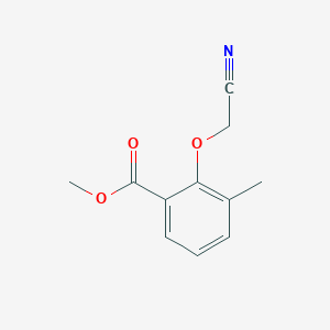 molecular formula C11H11NO3 B14400595 Methyl 2-(cyanomethoxy)-3-methylbenzoate CAS No. 89525-75-7