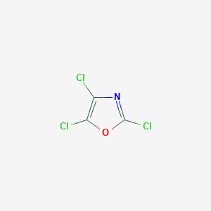 molecular formula C3Cl3NO B14400670 2,4,5-Trichloro-1,3-oxazole CAS No. 89570-49-0