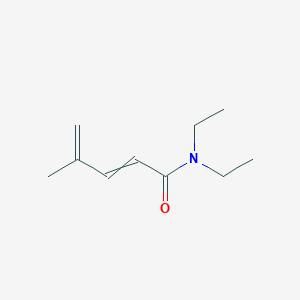 molecular formula C10H17NO B14400704 N,N-Diethyl-4-methylpenta-2,4-dienamide CAS No. 89546-19-0