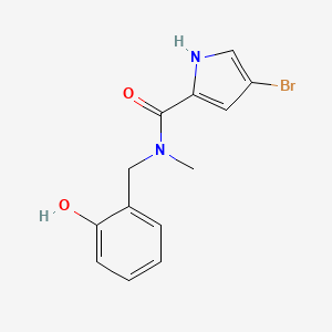 4-bromo-N-[(2-hydroxyphenyl)methyl]-N-methyl-1H-pyrrole-2-carboxamide