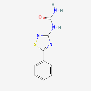 molecular formula C9H8N4OS B14400743 N-(5-Phenyl-1,2,4-thiadiazol-3-yl)urea CAS No. 89880-03-5