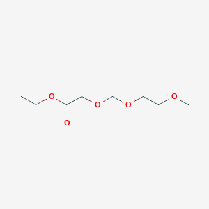 molecular formula C8H16O5 B14400766 Acetic acid, [(2-methoxyethoxy)methoxy]-, ethyl ester CAS No. 87763-81-3