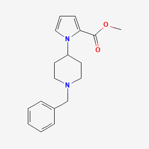 molecular formula C18H22N2O2 B1440079 methyl 1-(1-benzylpiperidin-4-yl)-1H-pyrrole-2-carboxylate CAS No. 1188478-08-1