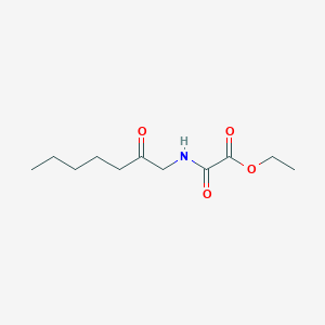 molecular formula C11H19NO4 B14400833 Ethyl oxo[(2-oxoheptyl)amino]acetate CAS No. 89967-31-7