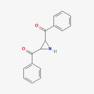 molecular formula C16H13NO2 B14400835 Methanone, 2,3-aziridinediylbis[phenyl- CAS No. 88714-57-2